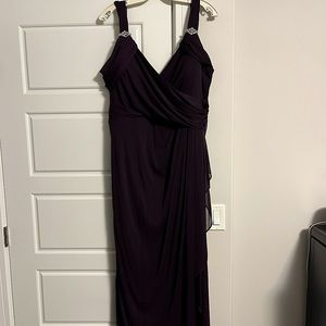Laura Plus purple floor length gown- size 22